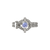 John Hardy Icon Sterling Silver Tanzanite and Diamond Chain Ring, 11.8mm