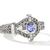 John Hardy Icon Sterling Silver Tanzanite and Diamond Chain Ring, 11.8mm