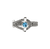 John Hardy Icon Sterling Silver Swiss Blue Topaz Chain Ring, 11.8mm