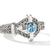John Hardy Icon Sterling Silver Swiss Blue Topaz Chain Ring, 11.8mm