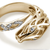 Diamonds and Yellow Gold John Hardy Naga Bypass Ring