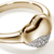 John Hardy Pebble Yellow Gold Heart Diamond Ring