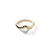 John Hardy Pebble Yellow Gold Heart Diamond Ring