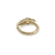 John Hardy Spear Yellow Gold Pave Diamond Single Coil Ring