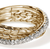 John Hardy Essentials Yellow Gold Crossover Ring with Diamonds