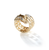 John Hardy Naga Yellow Gold Diamond and Blue Sapphire Coil Dragon Ring