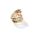 John Hardy Naga Yellow Gold Coil Dragon Ring