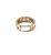 John Hardy Carved Chain Yellow Gold Ring