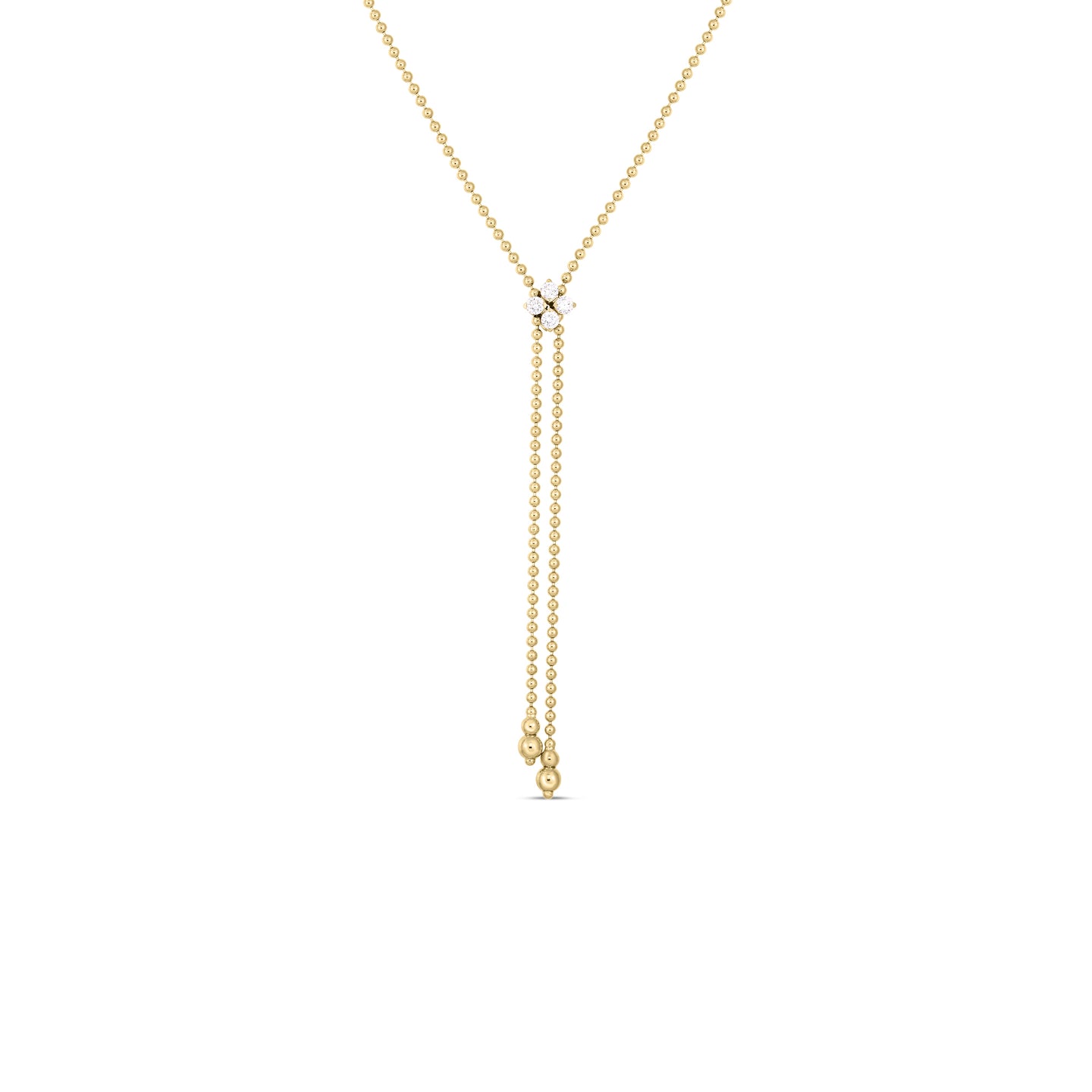 Roberto Coin Love in Verona Yellow Gold Diamond Necklace
