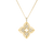 Roberto Coin Venetian Pirouette Mother-of-Pearl and Diamond Pendant in Yellow Gold