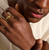 John Hardy Kami Yellow Gold Band on Model