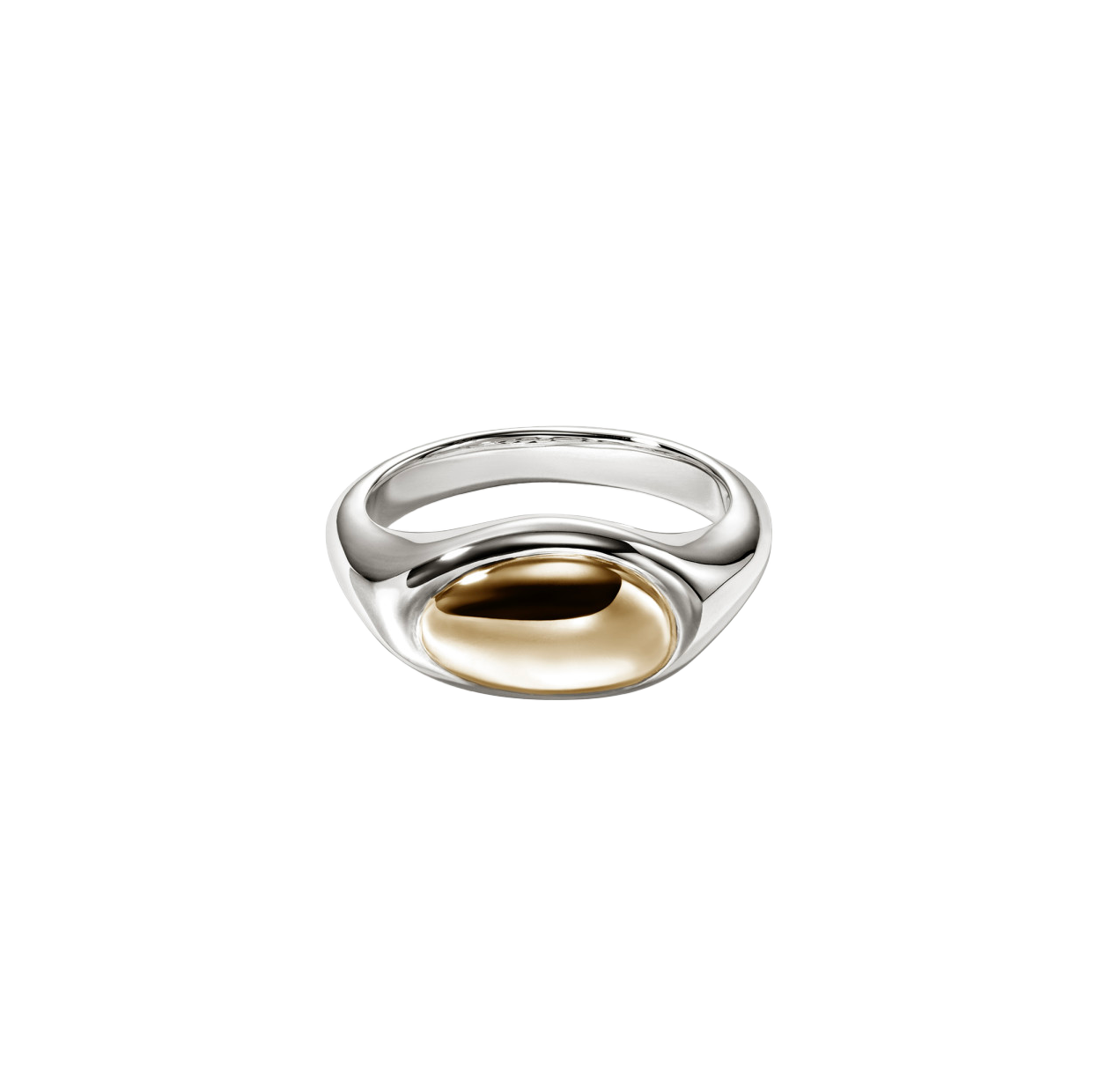John Hardy Pebble Mixed Metals Small Ring