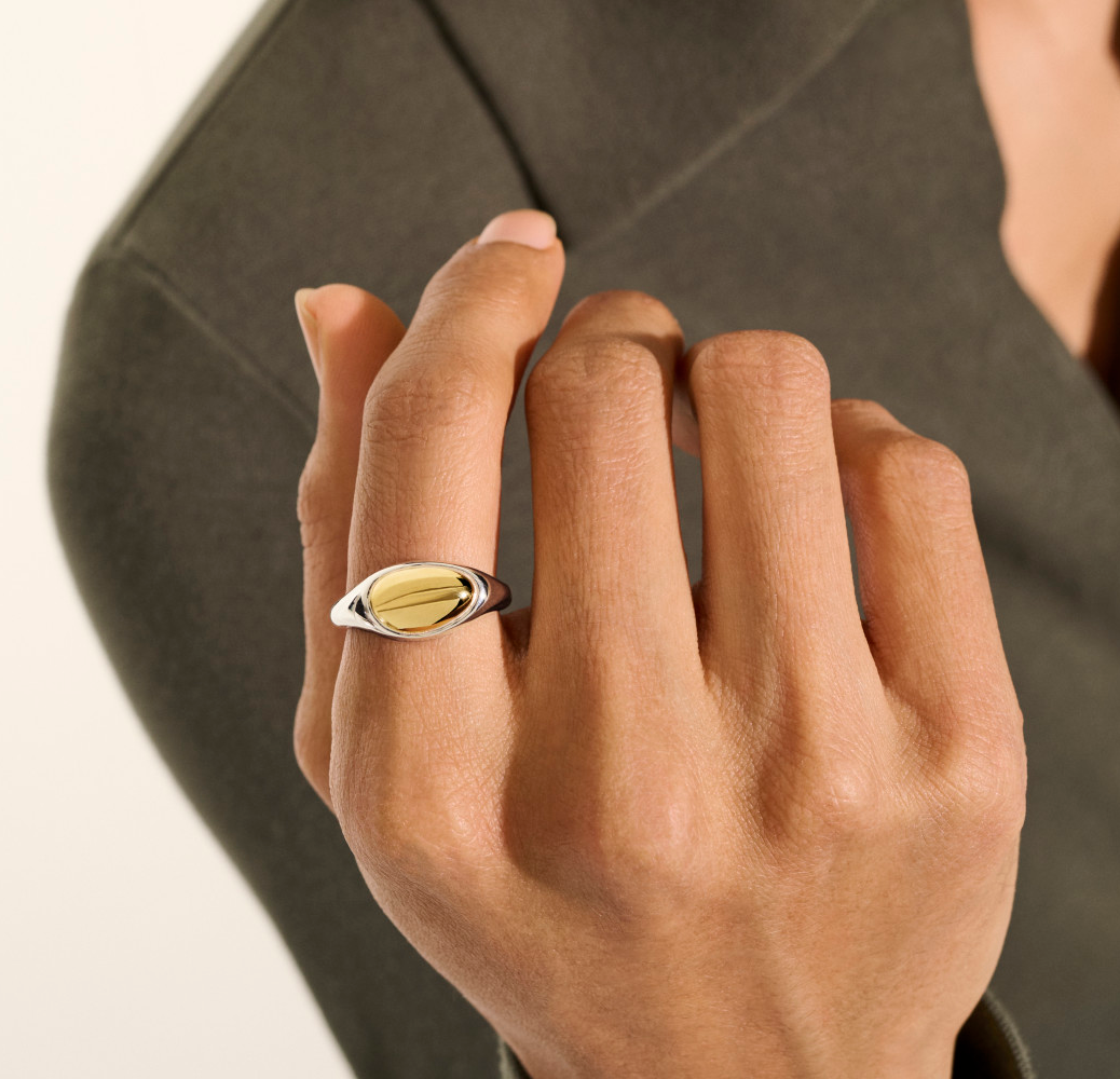 John Hardy Sterling Silver Heart Diamond Ring | Fink's