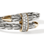 John Hardy Spear Mixed Metals Pave Diamond Single Coil Ring