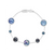 IPPOLITA Lollipop® Sterling Silver Gemstone Station Bracelet in Eclipse