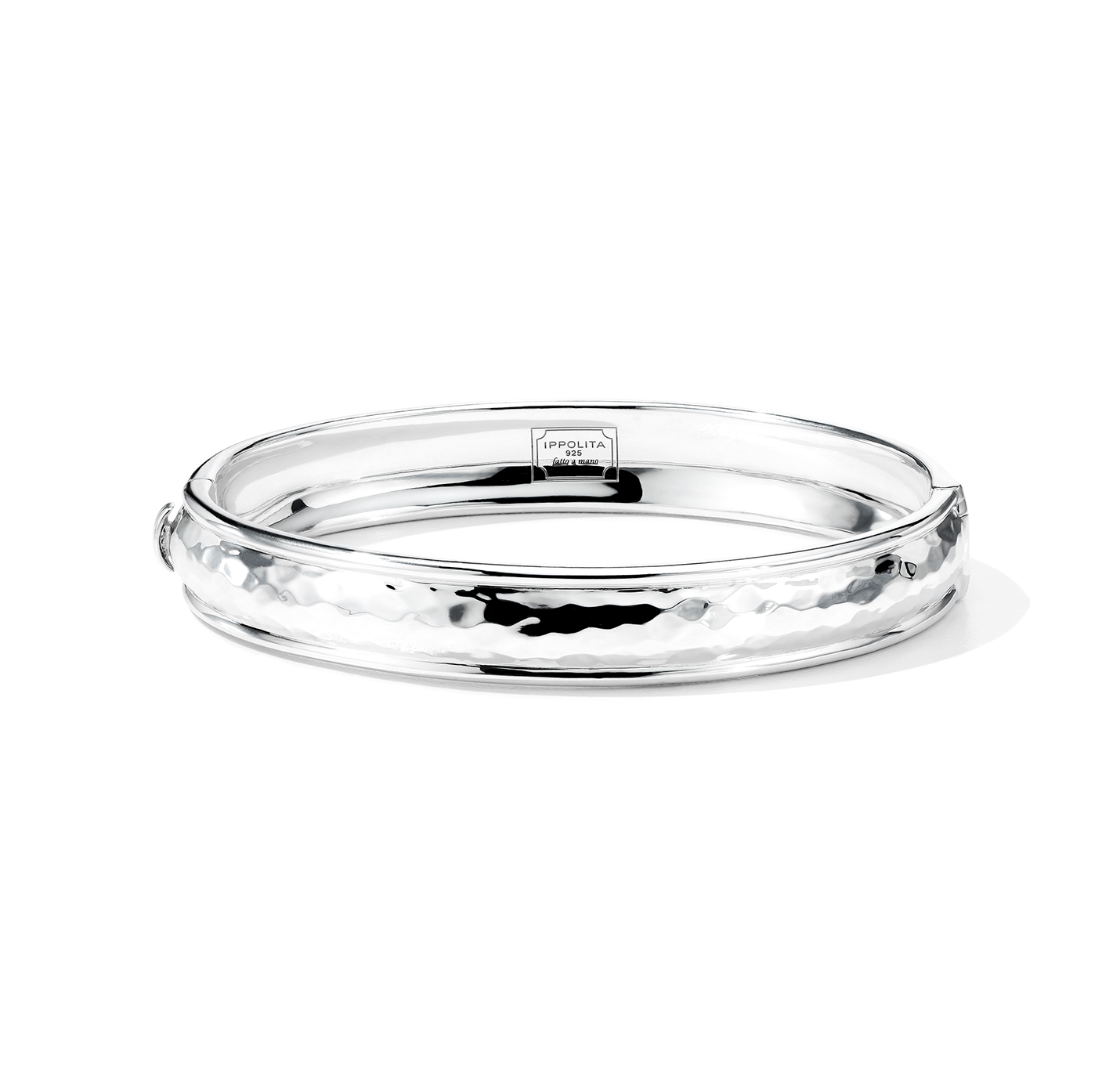 IPPOLITA Classico Sterling Silver Thin Goddess Hinged Bangle