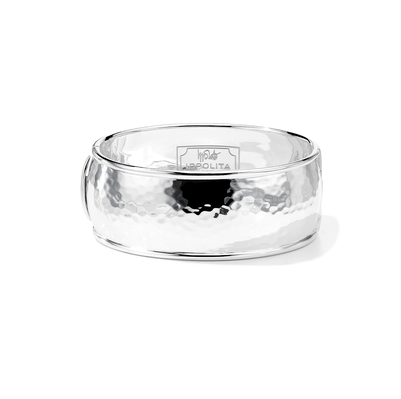 IPPOLITA Classico Sterling Silver Wide Goddess Hinged Bangle