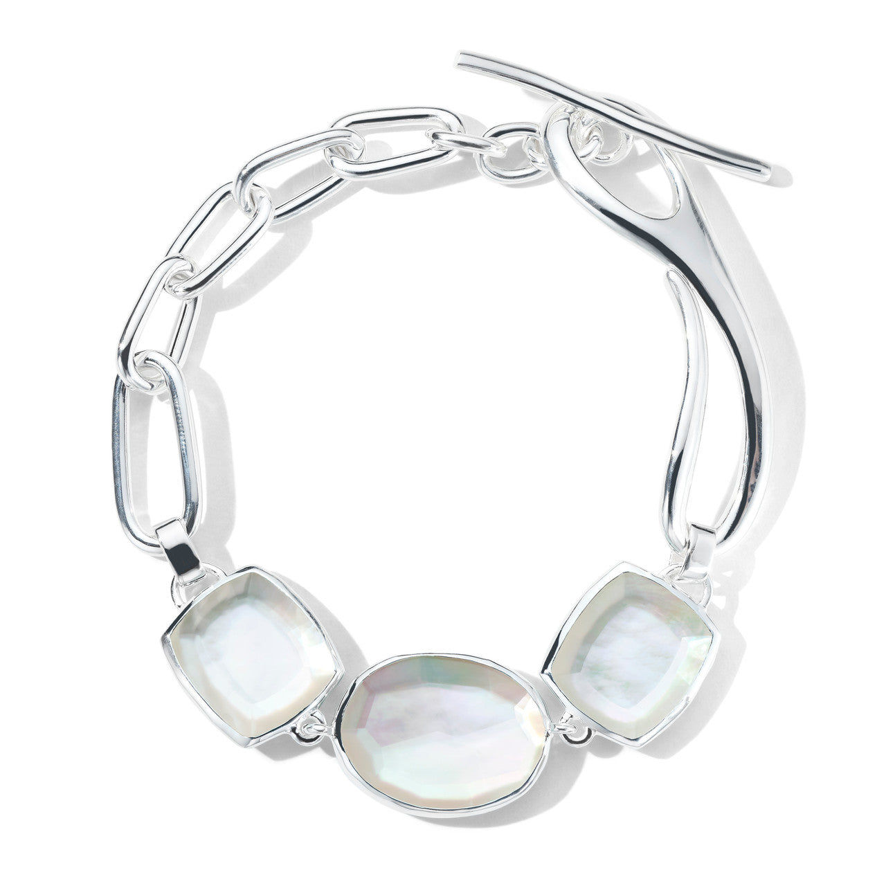IPPOLITA Rock Candy Mix-Cut Stone & Linea Link Bracelet with Mother-of-Pearl
