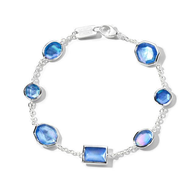 IPPOLITA Rock Candy Mixed-Cut Station Bracelet in Sterling Silver