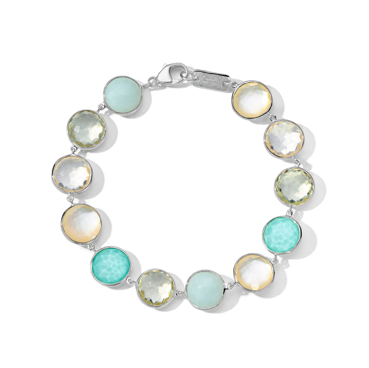 IPPOLITA Lollipop Sterling Silver All-Stone Flexible Bracelet in Brezza