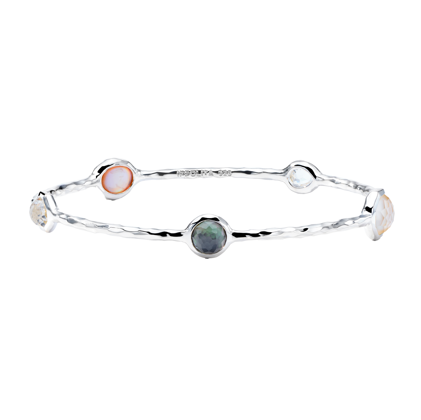 IPPOLITA Rock Candy Five Gemstone Bangle in Sabbia