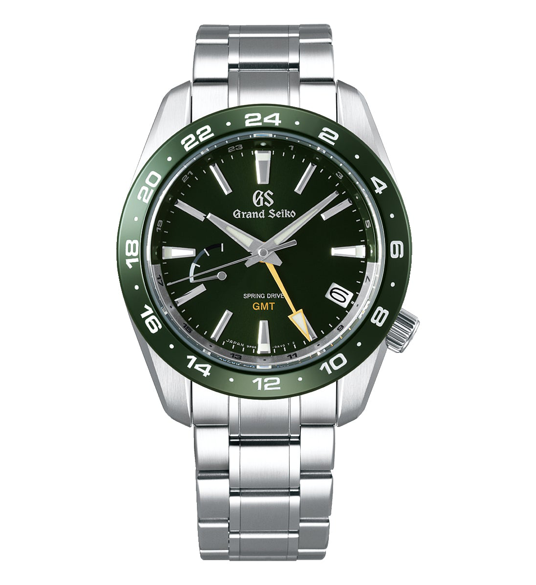 Grand Seiko Sport Watch with Green Dial and Bezel, 40mm