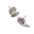IPPOLITA Polished Rock Candy Sterling Silver Small Flat Pink Mother of Pearl Earrings
