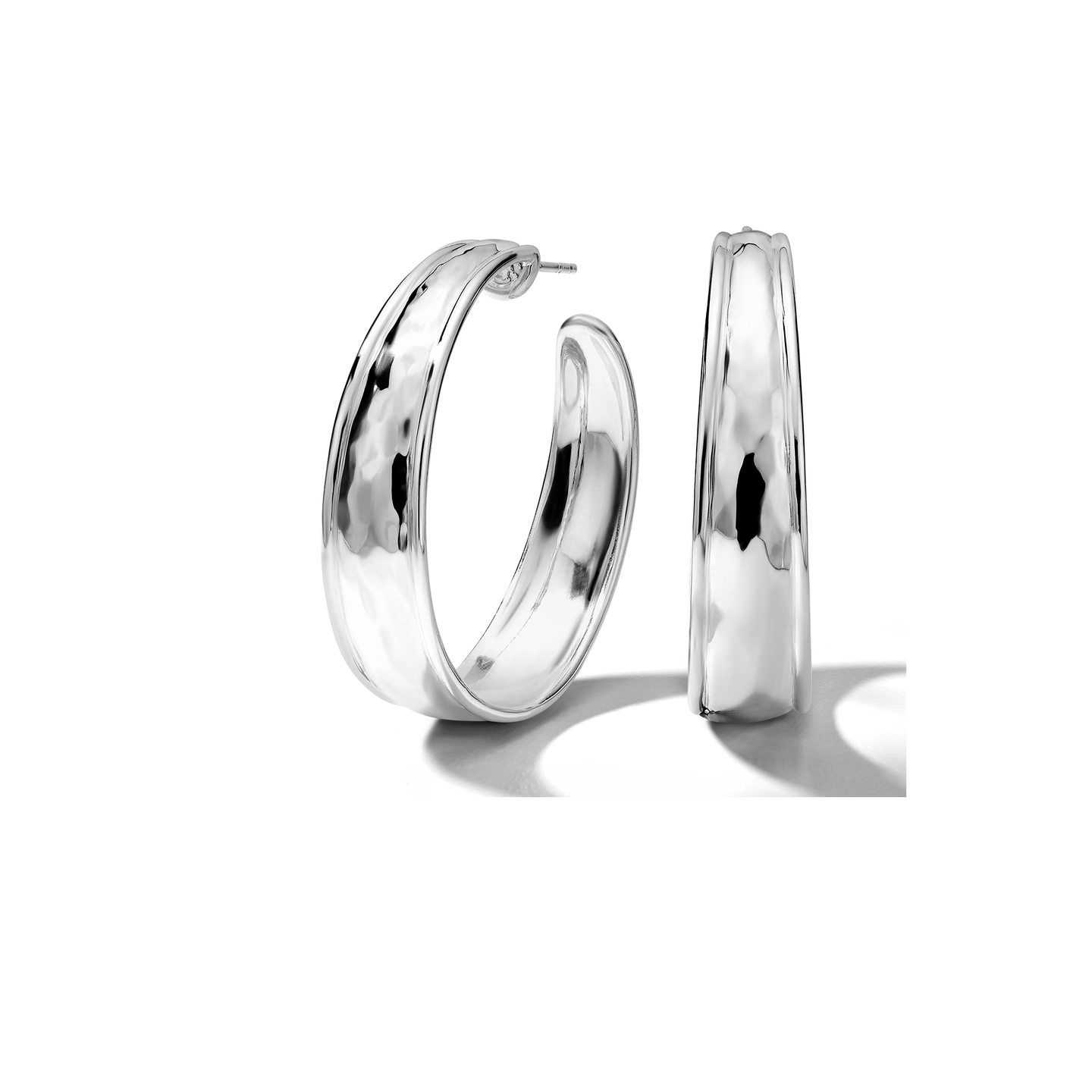 IPPOLITA Classico Goddess #3 Hammered Tapered Hoops