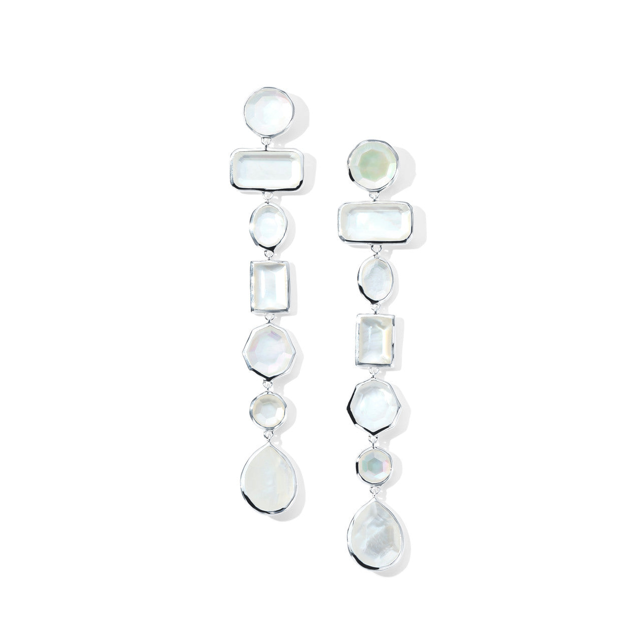 IPPOLITA Rock Candy Mix-Cut Gemstones 7-Tier Earrings