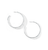 IPPOLITA Classico Sterling Silver #4 Hammered Tapered Hoop Earrings