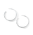 IPPOLITA Classico Sterling Silver #5 Hammered Tapered Hoop Earrings