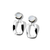 IPPOLITA Polished Rock Candy Small Dot and Frame Post Earrings in Mother-of-Pearl
