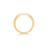 Side of 14k Yellow Gold Round Diamond Pave Ring