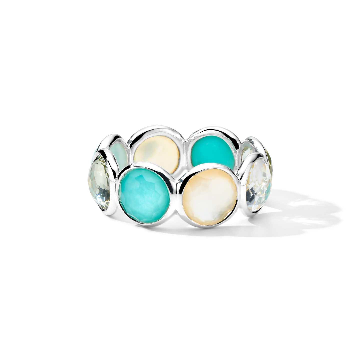 IPPOLITA Lollipop Sterling Silver All-Stone Eternity Ring in Brezza