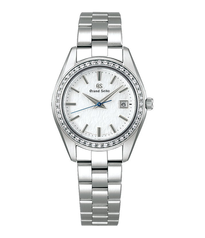 Grand Seiko Heritage Watch with Snowflake Dial and Diamonds, 28.9mm