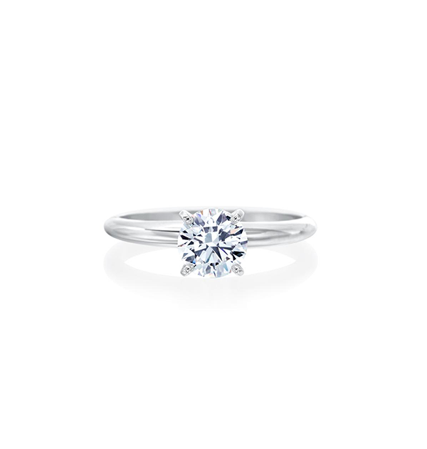 Fink's Exclusive White Gold Round Diamond Solitaire Engagement Ring