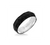 Triton Men&#39;s 6.5mm Titanium and Forged Carbon Ring with Faceted Profile