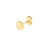 Sabel Collection Yellow Gold Cushion Pebble Stud Earrings