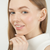 Sabel Collection Yellow Gold Cushion Pebble Stud Earrings