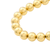 14K Yellow Gold Bead Bracelet, 10mm