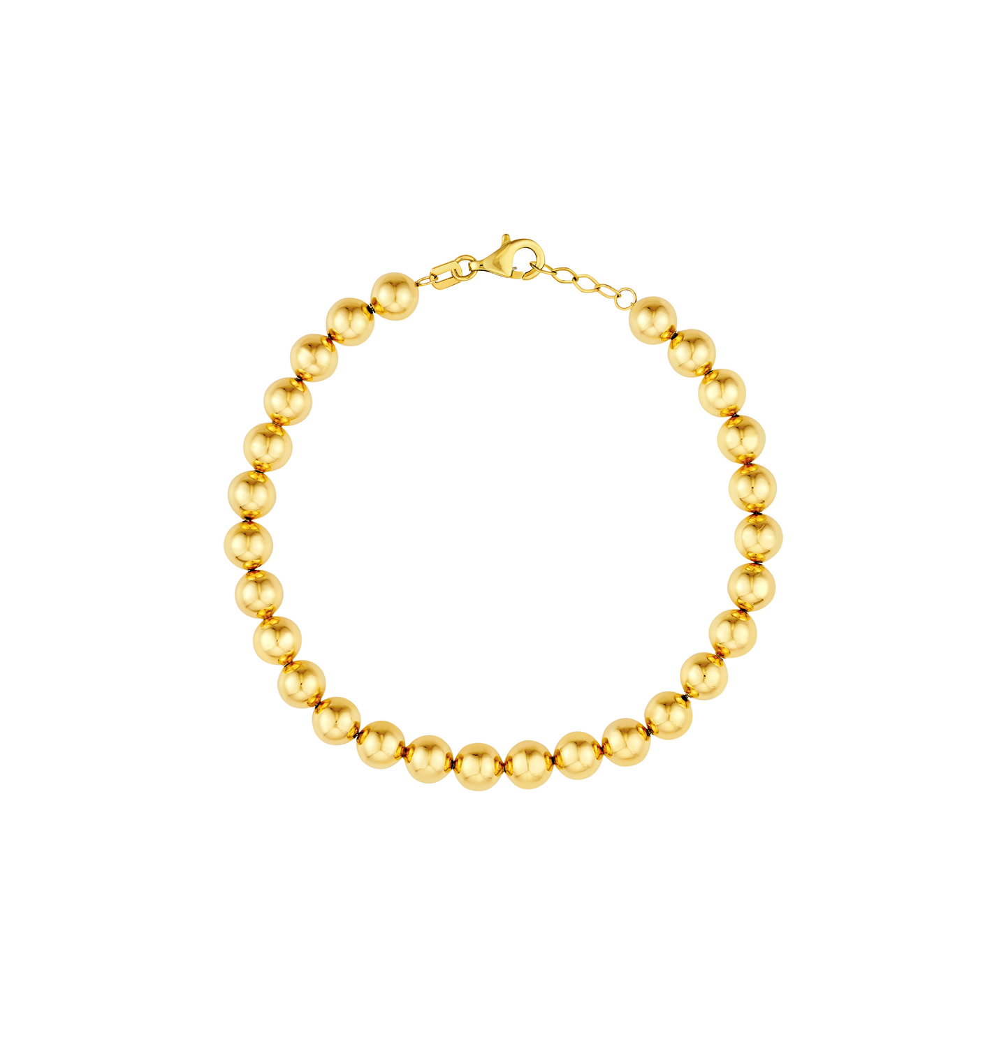 Sabel Collection Yellow Gold Bead Bracelet, 6mm