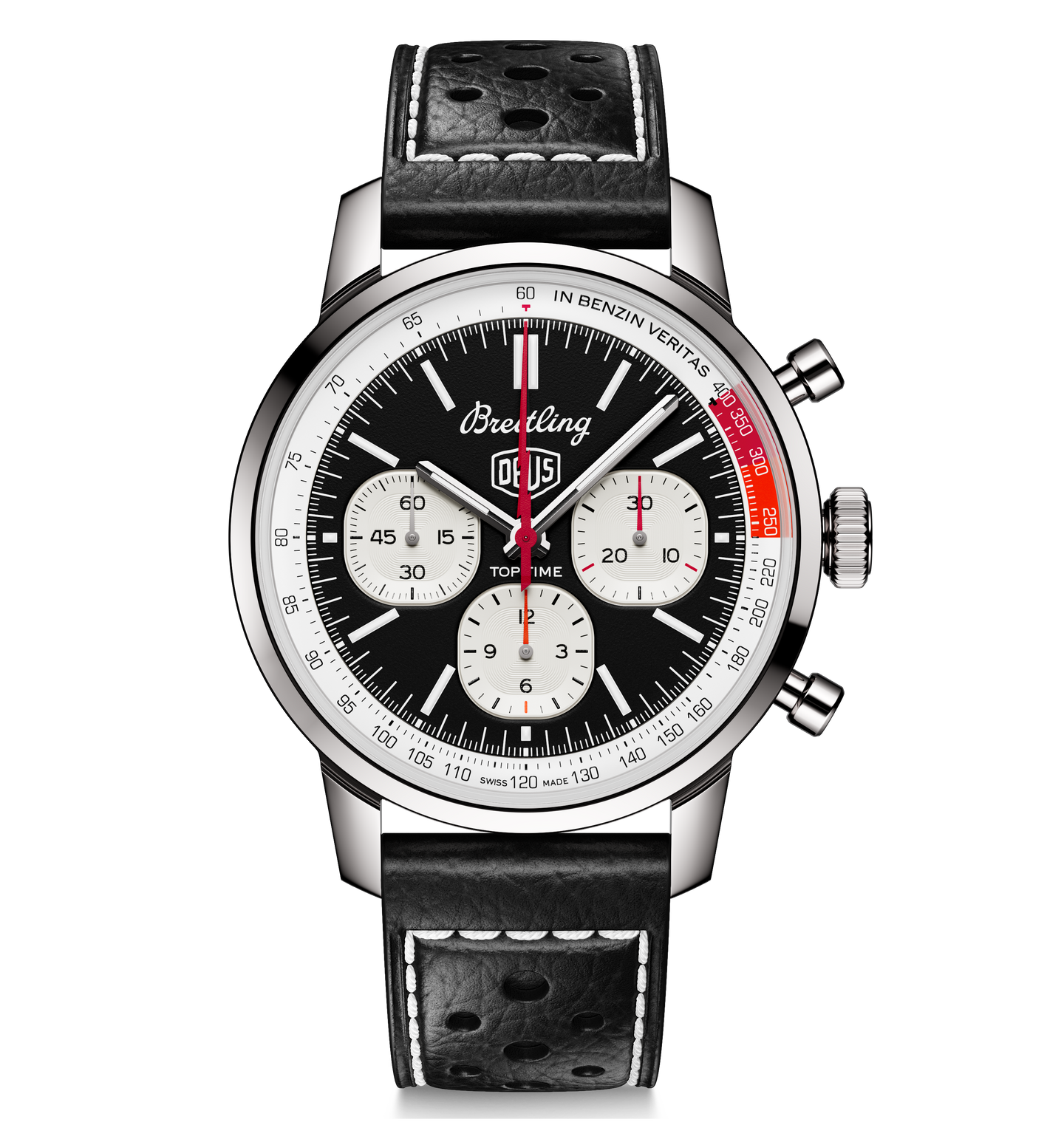 Breitling Top Time B01 Deus Watch with Black Dial