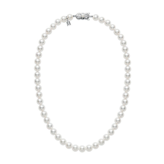 Mikimoto Akoya Pearl Strand Necklace with White Gold