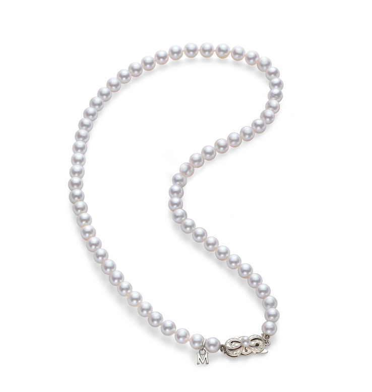 Mikimoto White Gold Pearl Strand Necklace