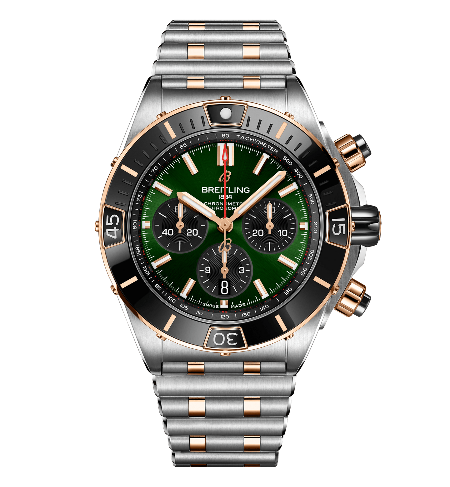 Breitling Super Chronomat B01 44 Watch with Green Dial