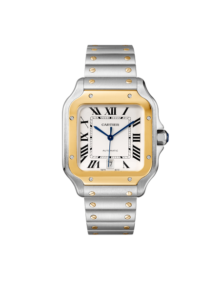 Cartier Santos ステンレススチール 時計 Cartier Santos de Cartier, Skeleton, Large Model (WHSA0028)