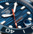 Blue Dial on TAG Heuer Aquaracer Professional 300 Date Watch with Rubber Strap