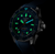 Glow-in-the-dark TAG Heuer Aquaracer Professional 300 Date Watch with Blue Rubber Strap