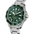 TAG Heuer Aquaracer Professional 300 Date Watch with Green Dial and Polished Steel Bracelet
