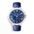 Ballon Bleu De Cartier Watch with Blue Guilloché Dial and Leather Strap